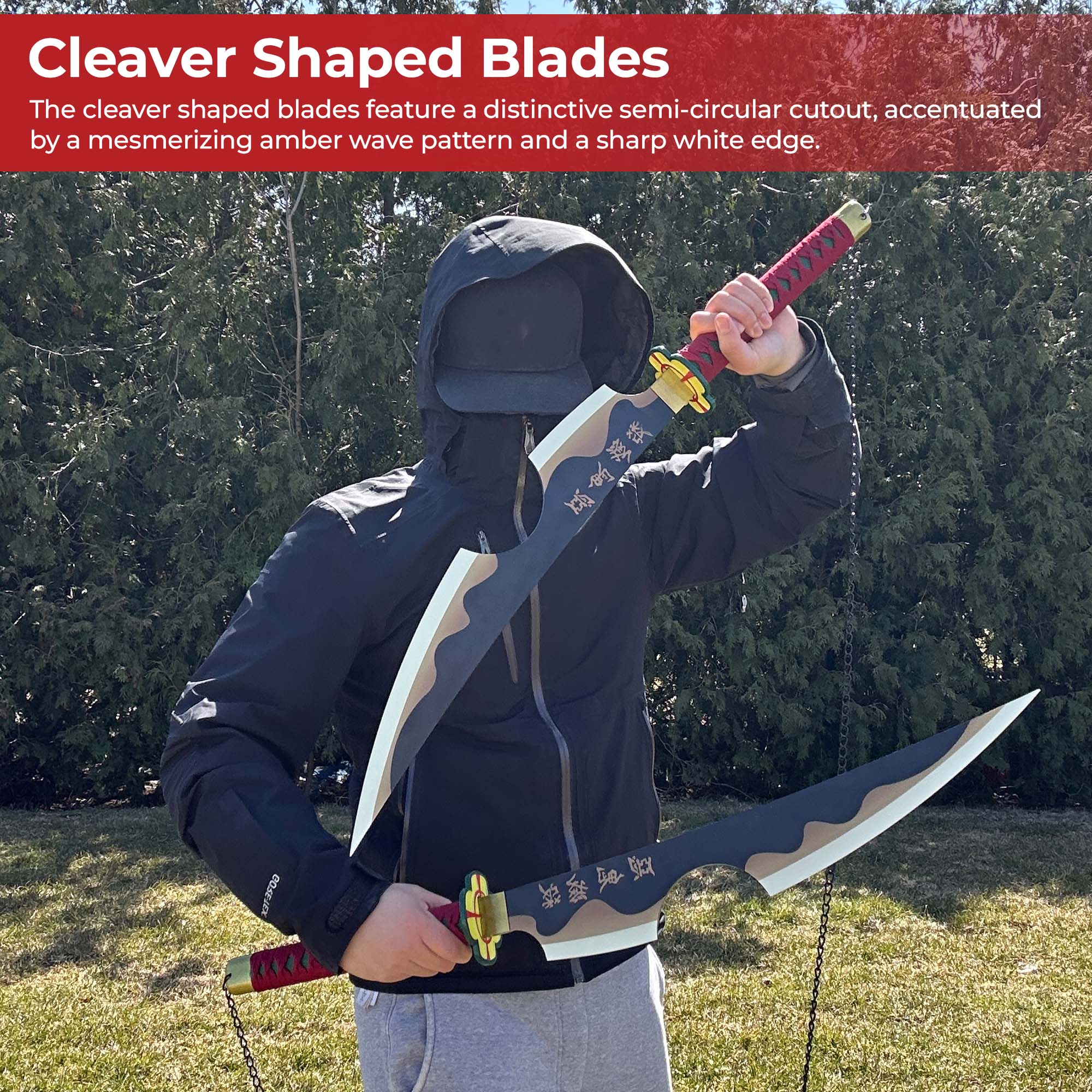Tengen Demon Slayer Anime Duel Wield Sword Set Swords - Tophatter Daily Deals