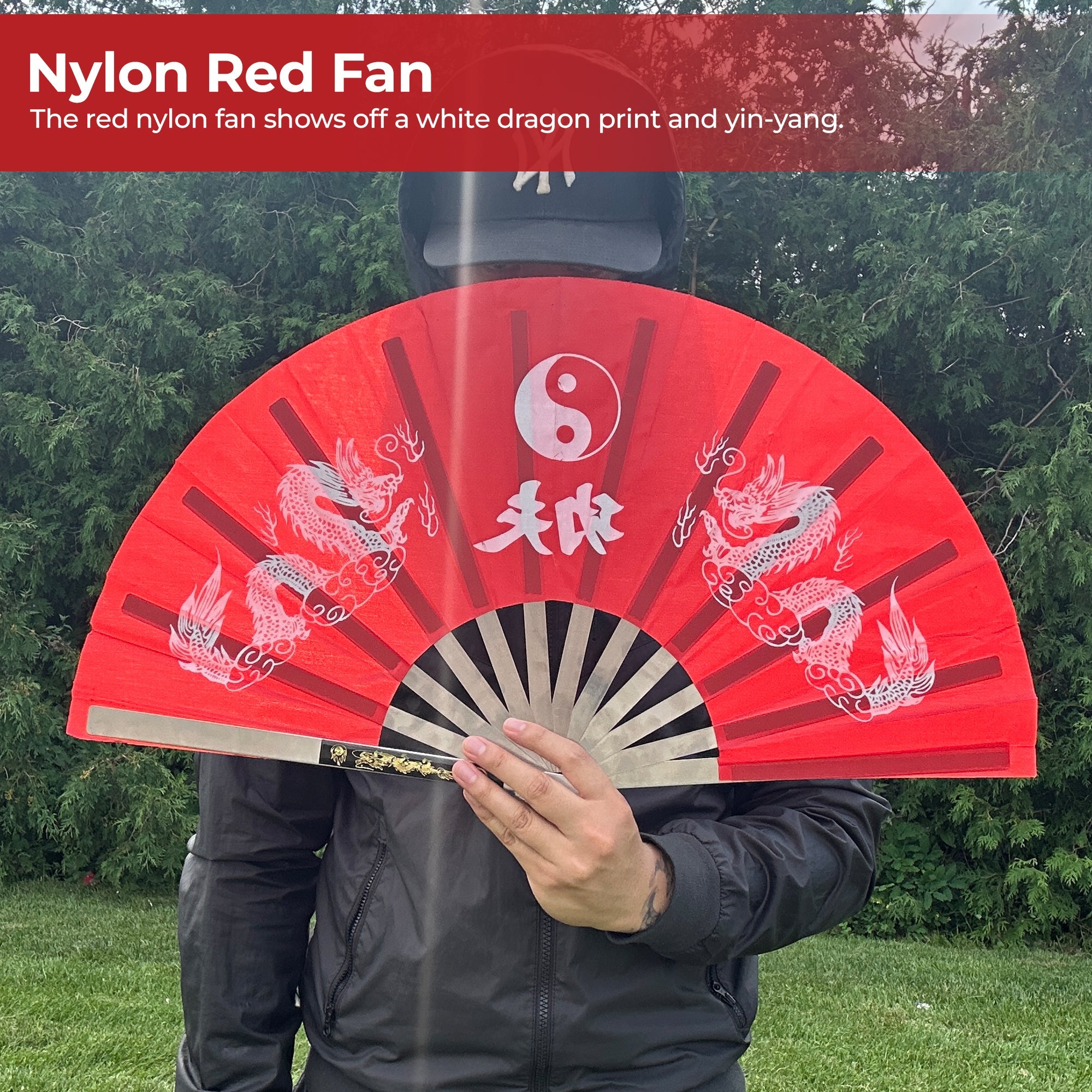 Tessen-Jutsu Iron Fan Weapon Dragon Red ninja & martial arts - Tophatter Daily Deals
