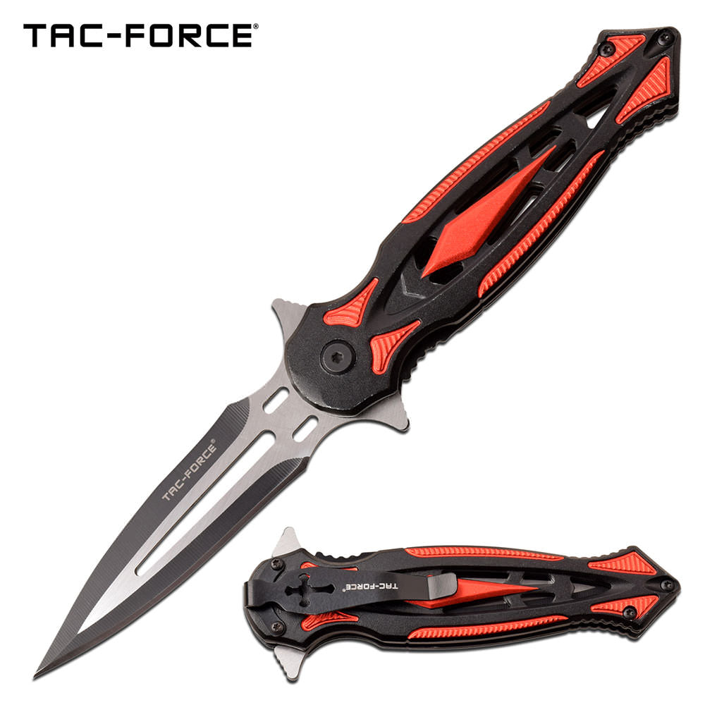 3.5" Blade Linerlock Assisted Open Red Folding Pocket Knife Collectible Weapons - Tophatter Daily Deals