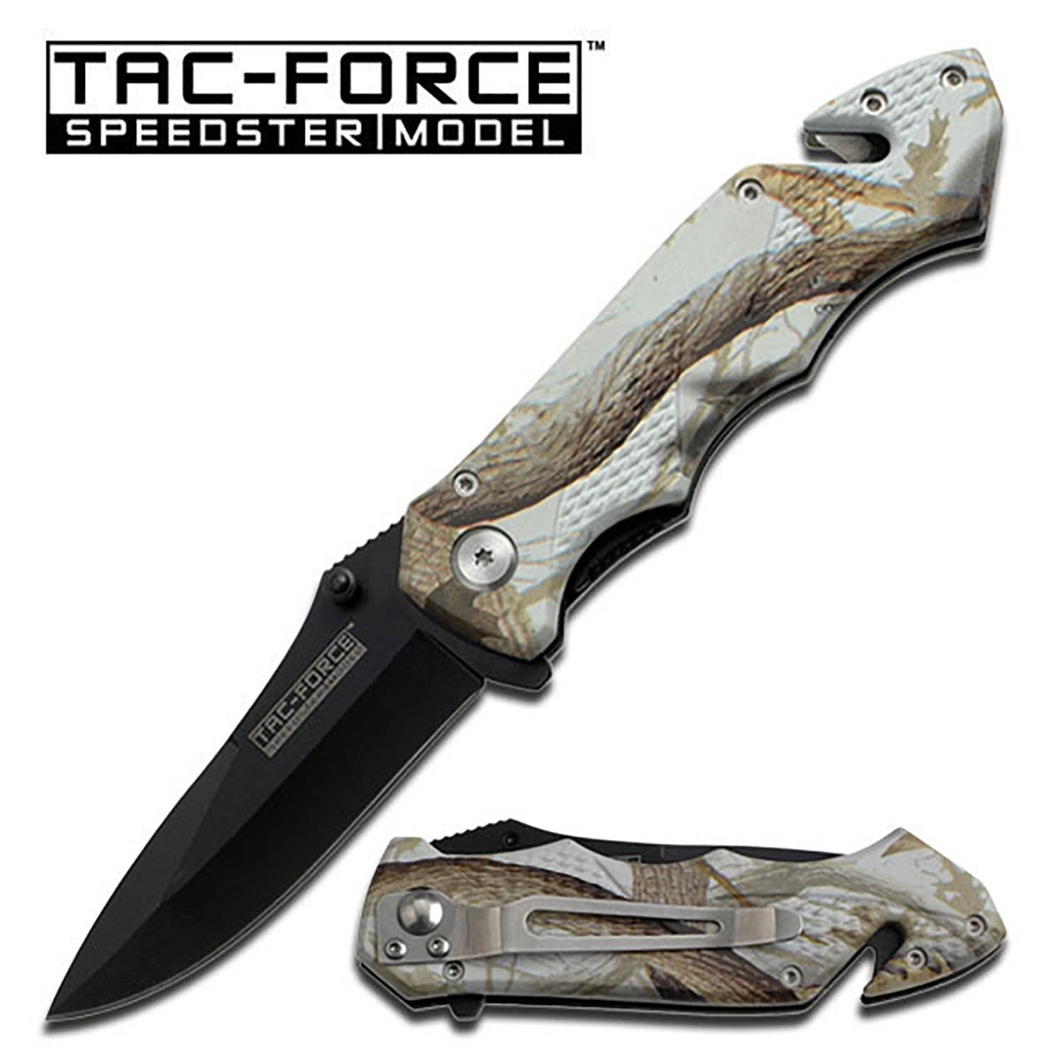 Tac-Force Snowblind Spring Assisted Knife - TOPHATTER'S ARMORY DEALS Collectible Weapons - Tophatter Daily Deals