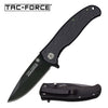 Tac-Force All Black Drop-Point Blade Spring-Assisted Folding Pocket Knife - Tophatter's Army Products & Self Defense Collectible Weapons - Tophatter Daily Deals