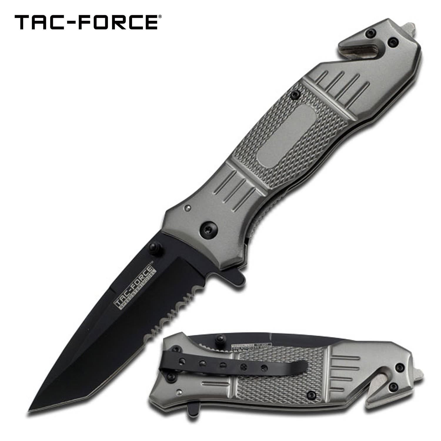 4.5" Closed Rescue Spring Assisted Opening Knife Collectible Weapons - Tophatter Daily Deals