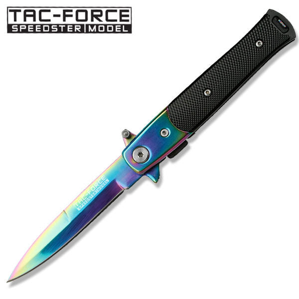 4 Inch Closed Titanium Stiletto Style Assisted Knife With G-10 Handle Collectible Weapons - Tophatter Daily Deals