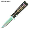 7.5 Inch Rainbow Spring Assisted Folding Knife Faux Butterfly - Tophatter's Army Products & Self Defense Collectible Weapons - Tophatter Daily Deals