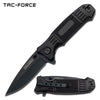 All Black Drop Point Blade Spring Assisted Knife - Tophatter's Army Products & Self Defense Collectible Weapons - Tophatter Daily Deals