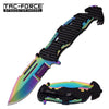 Tac-Force 8.5" Iridescent Butterfly Style Spring Assisted Opening Pocket Knife - Tophatter's Army Products & Self Defense Collectible Weapons - Tophatter Daily Deals