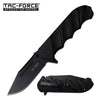 Spring Assist Folding Knife Tactical Black Clip Point Blade EDC - Tophatter's Army Products & Self Defense Collectible Weapons - Tophatter Daily Deals