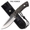 Tactical Combat Knife Fixed Blade Full Tang Tan G10 Handle With Sheath - TOPHATTER'S ARMORY DEALS Collectible Weapons - Tophatter Daily Deals