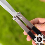 High-End TF2 Spy Knife Balisong Trainer-Blunt Blade - Tophatter Daily Deals