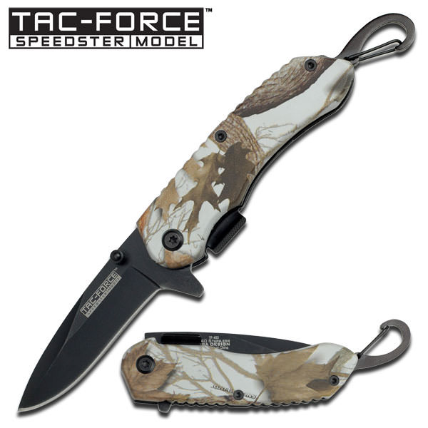 Camo Spring Assist - Legal Automatic Knife 4.75 Inch Closed - Tophatter's Guns'N'Weapons Store Collectible Weapons - Tophatter Daily Deals
