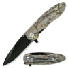 Linerlock Assisted Opening Folding Pocket Knife Camoflauge Gray - TOPHATTER'S ARMORY DEALS Collectible Weapons - Tophatter Daily Deals