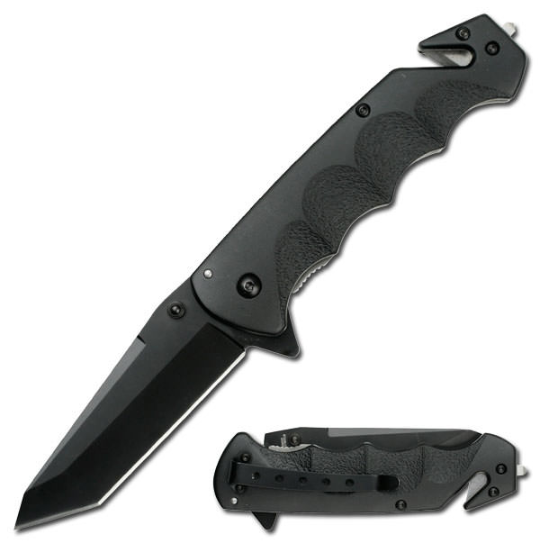 Rescue Folder Spring Assist Opening Knife Tanto Blade - Tophatter's Inc. Weapons Store Online Collectible Weapons - Tophatter Daily Deals