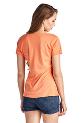 Women's Short Sleeve Rose Embroidered V-Neck Tee Tops - Tophatter Daily Deals
