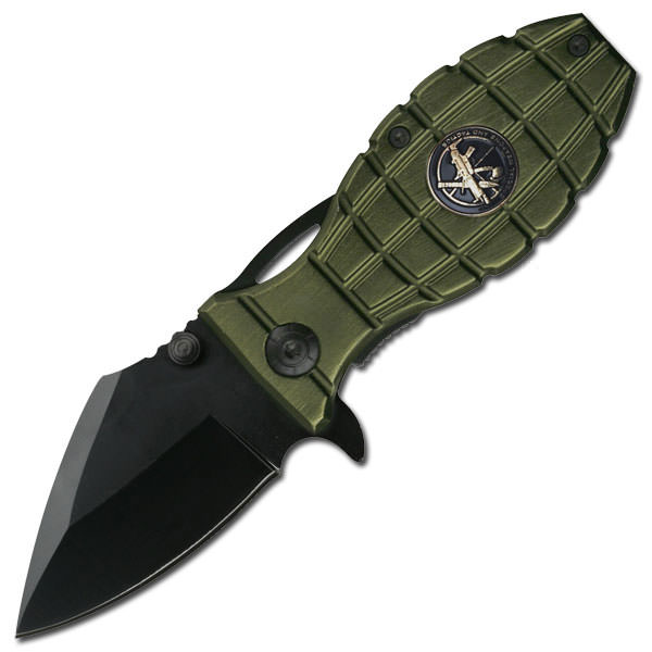 Special Weapon & Tactical Grenade Handle Rescue Spring Assist Knife - Tophatter's Army Products & Self Defense Collectible Weapons - Tophatter Daily Deals