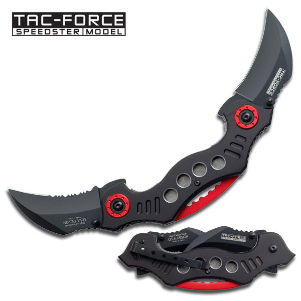 Double Trouble Twin Karambit Blades Spring Assisted Knife - Tophatter's Inc. Weapons Store Online Collectible Weapons - Tophatter Daily Deals