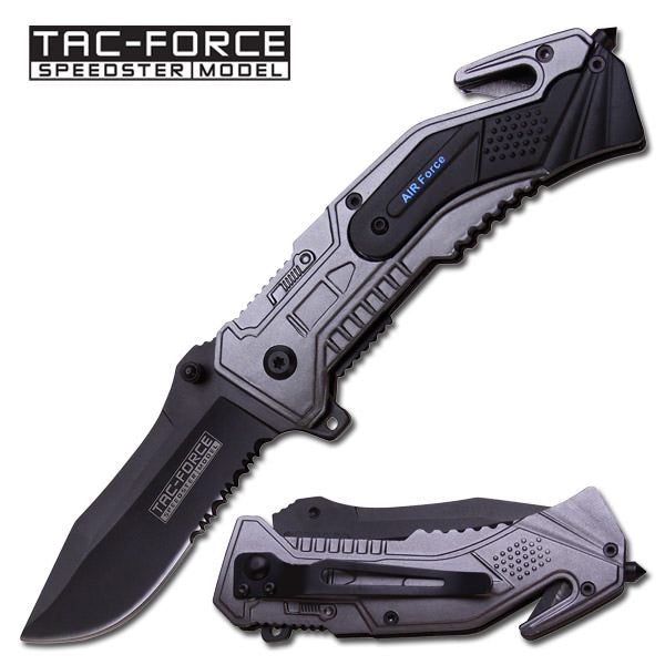 Spring Assisted - 'Legal Auto Knife' - Military Rescue - Air Force - TOPHATTER'S ARMORY DEALS Collectible Weapons - Tophatter Daily Deals