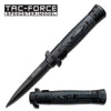 Black Micarta Handle Stiletto Style Spring Assisted Folding Knife Collectible Weapons - Tophatter Daily Deals