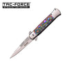 Tac Force 5 Inch Closed Rainbow Spring Assisted Opening Knife - TOPHATTER'S ARMORY DEALS Collectible Weapons - Tophatter Daily Deals