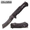 Stonewash Cleaver Blade EDC Spring Assisted Folding Knife - Tophatter's Army Products & Self Defense Collectible Weapons - Tophatter Daily Deals