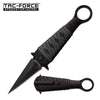 Assisted Open Ninja Stiletto Ring Fighter Pocket Knife Black - TOPHATTER'S ARMORY DEALS Collectible Weapons - Tophatter Daily Deals