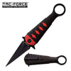Assisted Open Ninja Stiletto Ring Fighter Pocket Knife Red - TOPHATTER'S ARMORY DEALS Collectible Weapons - Tophatter Daily Deals