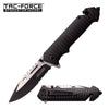 Tactical Folding Pocket Knife Spring Assisted Rescue Black - TOPHATTER'S ARMORY DEALS Collectible Weapons - Tophatter Daily Deals