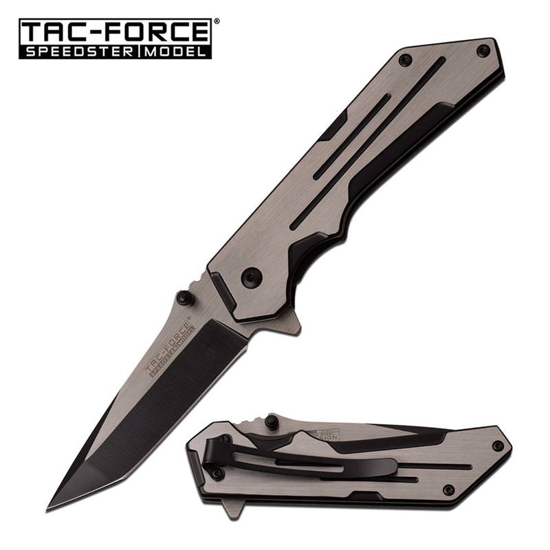 Tac-Force 4.5 Inch Closed 2 Tone Spring Assisted Pocket Knife - Tophatter's Guns'N'Weapons Store Collectible Weapons - Tophatter Daily Deals