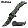 Skull Blade Rescue Folder Spring Assisted Folding Pocket Knife Green Handle Collectible Weapons - Tophatter Daily Deals
