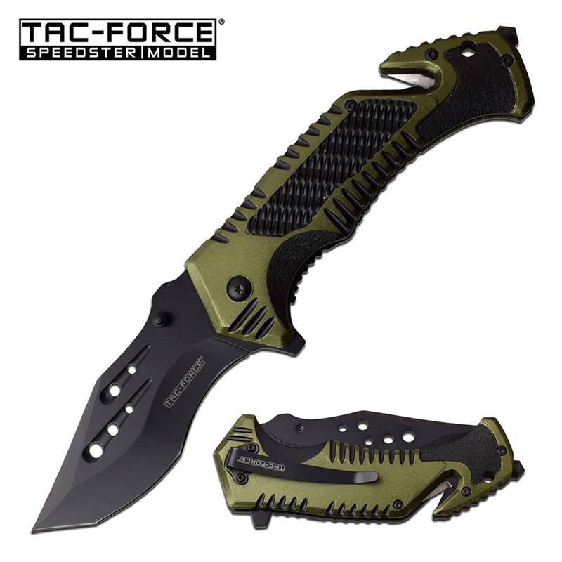 Tac Force Two Tone Tactical Spring Assisted Pocket Knife - TOPHATTER'S ARMORY DEALS Collectible Weapons - Tophatter Daily Deals