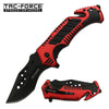 Glass Break Seat belt Cutter Tactical Blade EDC Red Spring Assist Knife Collectible Weapons - Tophatter Daily Deals