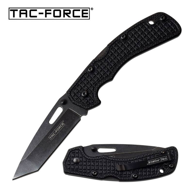 3.25" Gray Blade Black Slim Classic Lockback Pocket Knife - Tophatter's Guns'N'Weapons Store Collectible Weapons - Tophatter Daily Deals