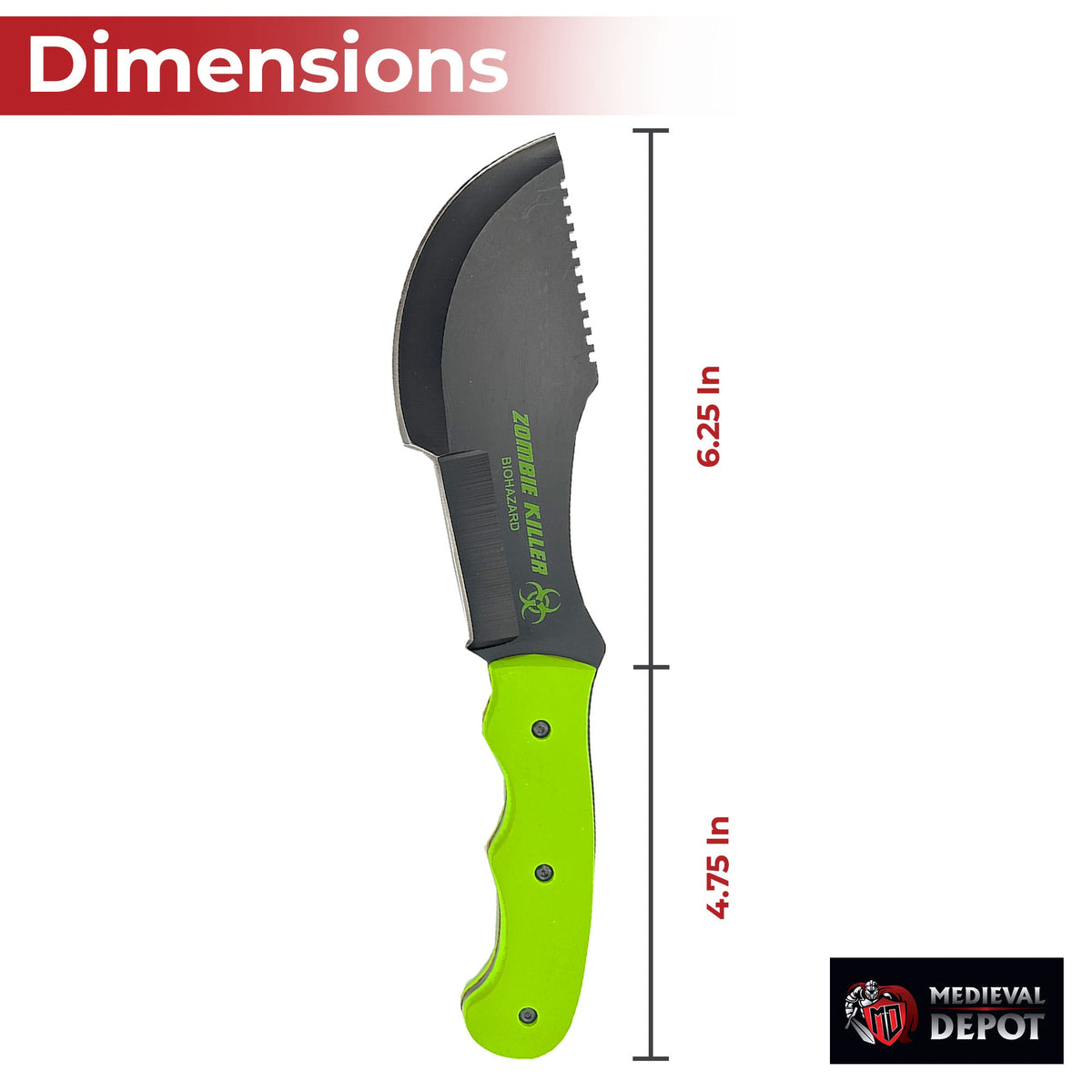 The Hunted Zombie Killer Tracker T-3 Knife outdoor gear - Tophatter Daily Deals
