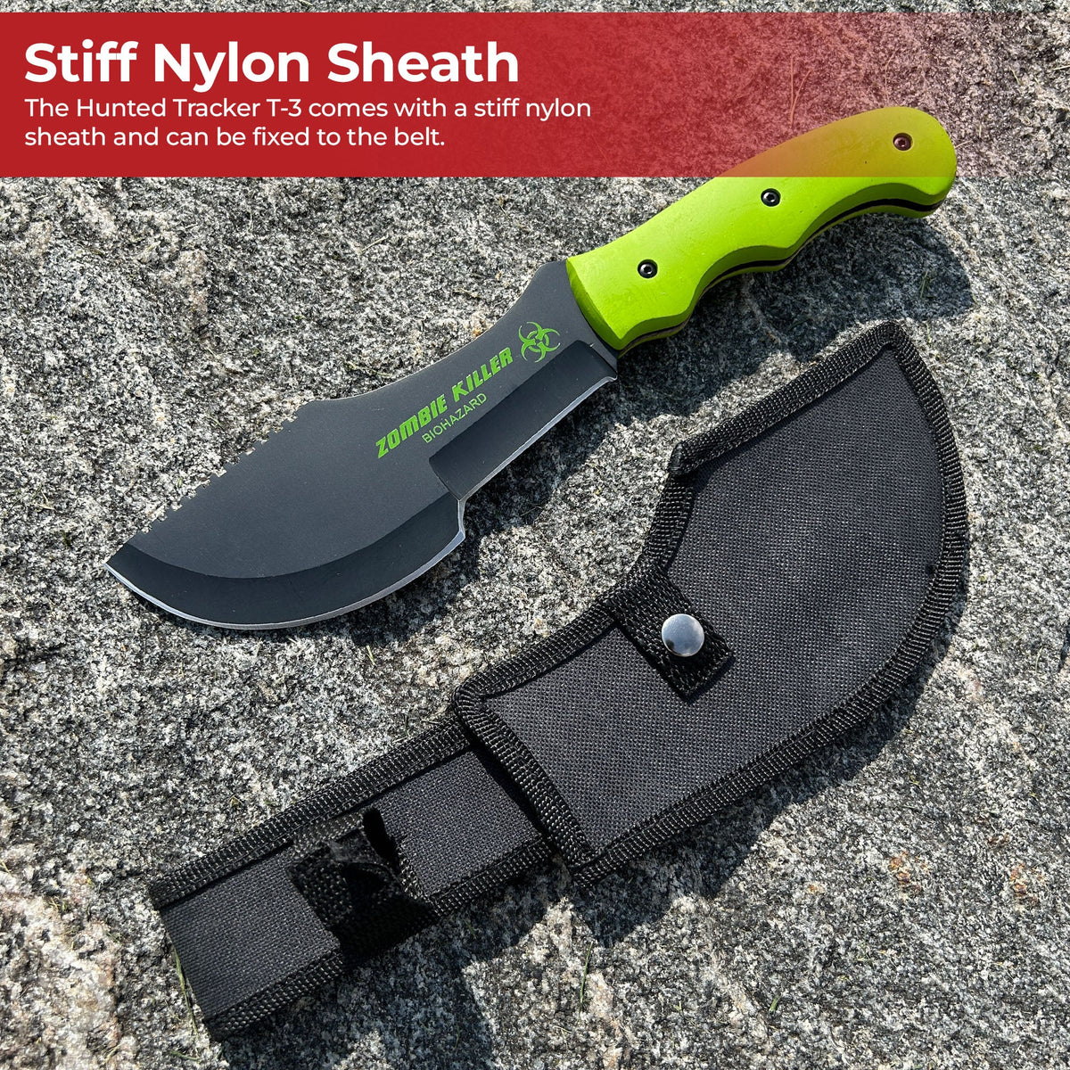 The Hunted Zombie Killer Tracker T-3 Knife outdoor gear - Tophatter Daily Deals