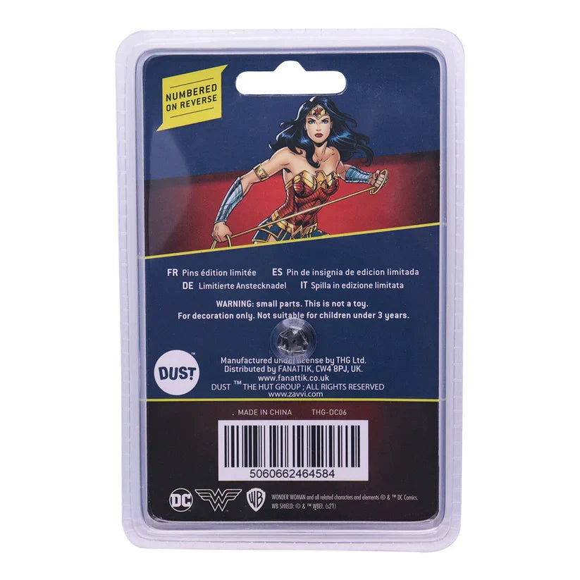 DC Comics Wonderwoman Limited Edition Pin Badge Pin Badge - Tophatter Daily Deals