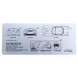 DC Batman - Limited Edition Batmobile Schematic Fan-Plate