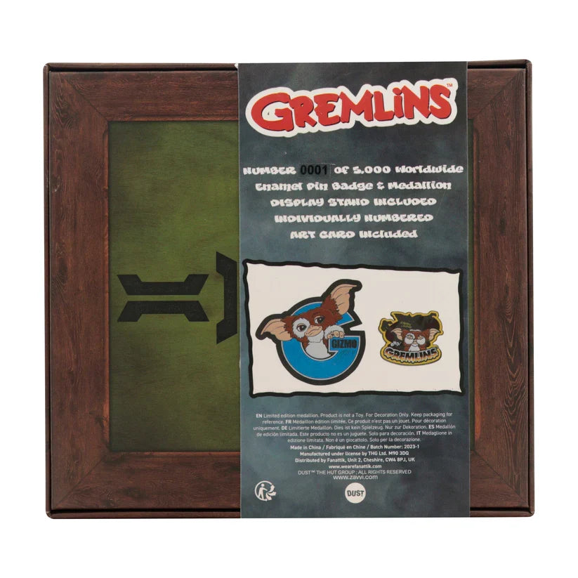 Gremlins Limited Edition Medallion and Pin Set Cosplay Prop - Tophatter Daily Deals