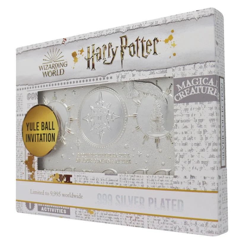 Harry Potter - Limited Edition .999 Silver Plated Replica Yule Ball Ticket Collectible Replica - Tophatter Daily Deals