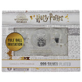 Harry Potter - Limited Edition .999 Silver Plated Replica Yule Ball Ticket Collectible Replica - Tophatter Daily Deals