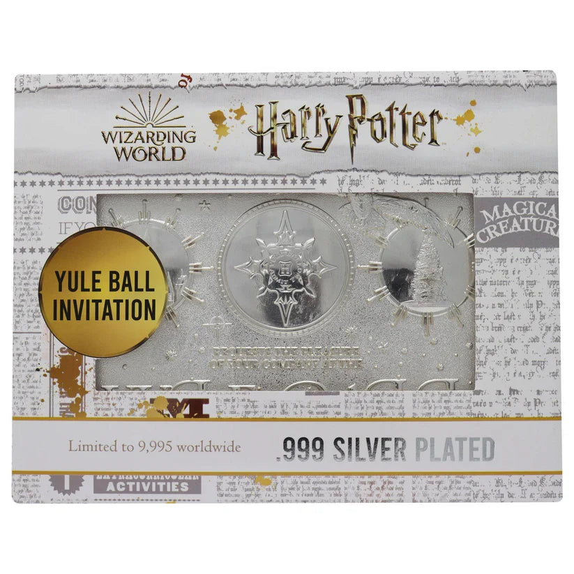 Harry Potter - Limited Edition .999 Silver Plated Replica Yule Ball Ticket Collectible Replica - Tophatter Daily Deals
