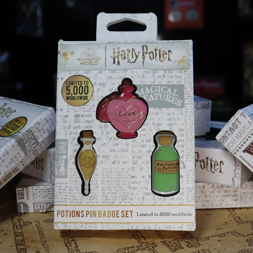 Harry Potter Limited Edition Potions Triple Pin Badge Set Pin Badge - Tophatter Daily Deals