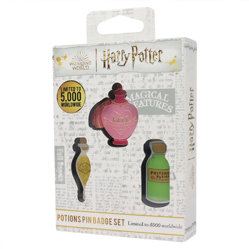 Harry Potter Limited Edition Potions Triple Pin Badge Set Pin Badge - Tophatter Daily Deals