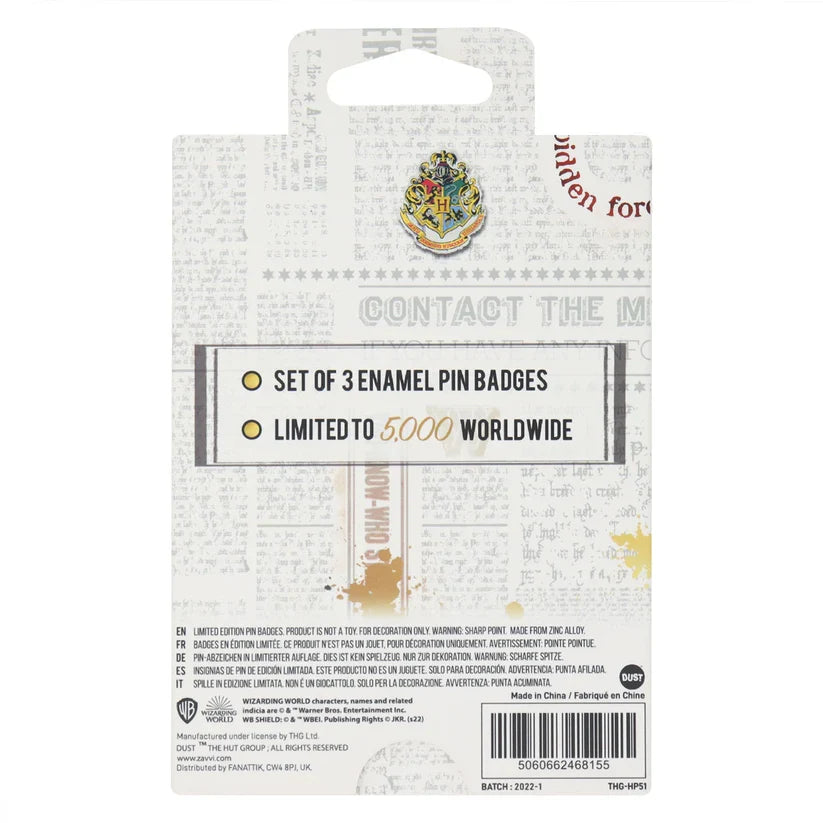 Harry Potter Limited Edition Potions Triple Pin Badge Set Pin Badge - Tophatter Daily Deals