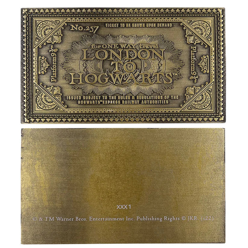 Harry Potter - Limited Edition Replica Hogwarts Express Train Ticket Collectible Replica - Tophatter Daily Deals