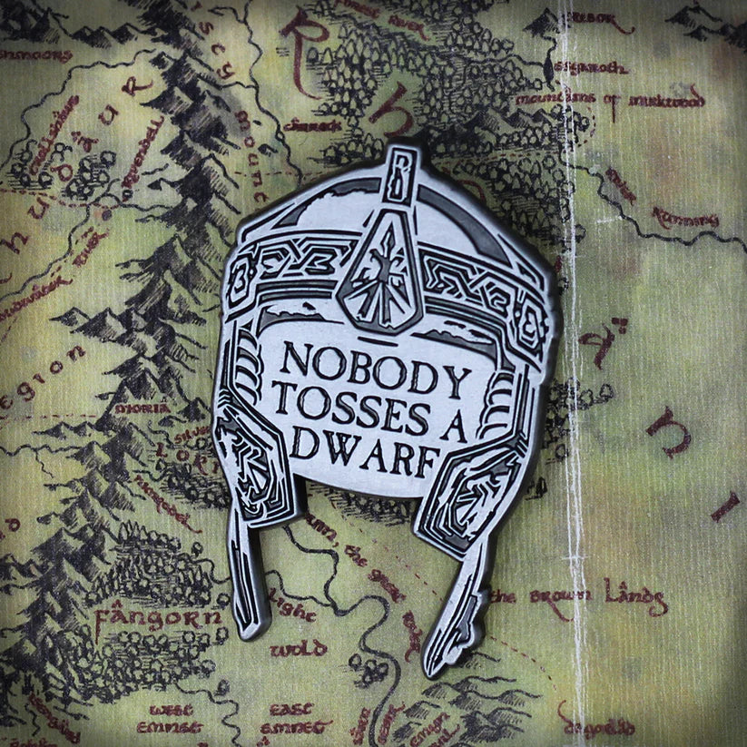 The Lord of the Rings Limited Edition Dwarf Tossing Pin Badge Pin Badge - Tophatter Daily Deals