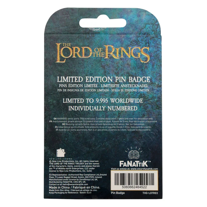 The Lord of the Rings Limited Edition Dwarf Tossing Pin Badge Pin Badge - Tophatter Daily Deals