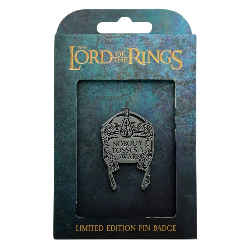 The Lord of the Rings Limited Edition Dwarf Tossing Pin Badge Pin Badge - Tophatter Daily Deals