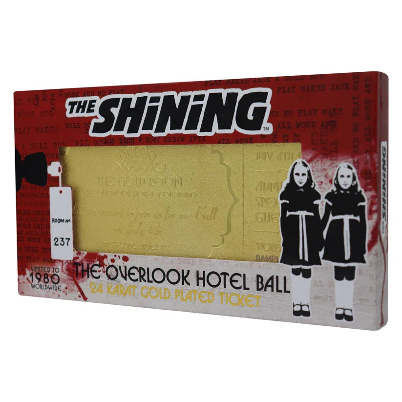 The Shining Limited Edition 24k Gold Plated The Overlook Hotel Ball Ticket Collectible Merchandise - Tophatter Daily Deals