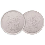 Transformers - Set of 4 Embossed Metal Coasters Coaster Set - Tophatter Daily Deals