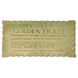 Willy Wonka and the Chocolate Factory - Collector's Edition Replica Golden Ticket Collectible Replica - Tophatter Daily Deals
