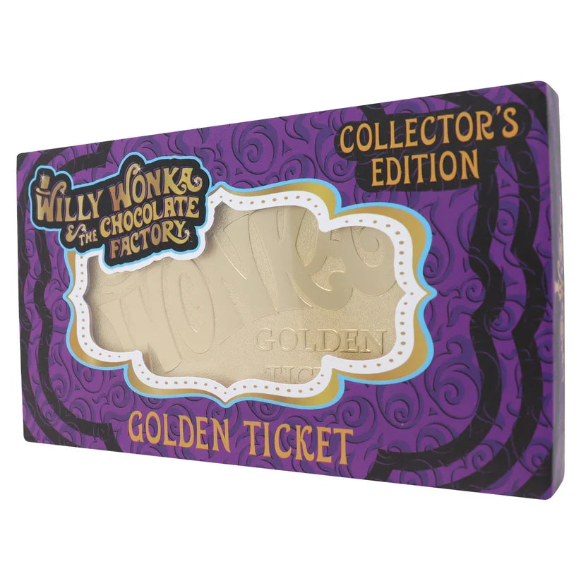 Willy Wonka and the Chocolate Factory - Collector's Edition Replica Golden Ticket Collectible Replica - Tophatter Daily Deals
